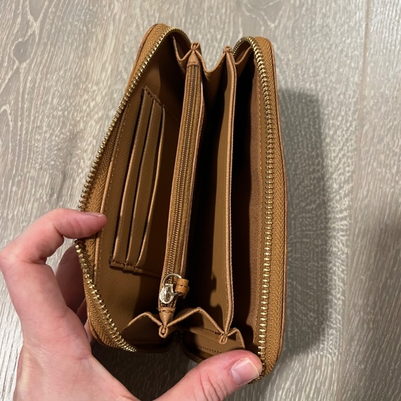 FOSSIL brown leather wallet clutch - Picture 5 of 7